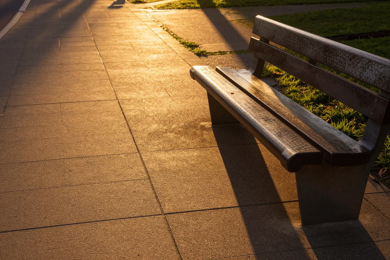 Light in Adelaide at Golden Hour in in Adelaide, South Australia, Australia