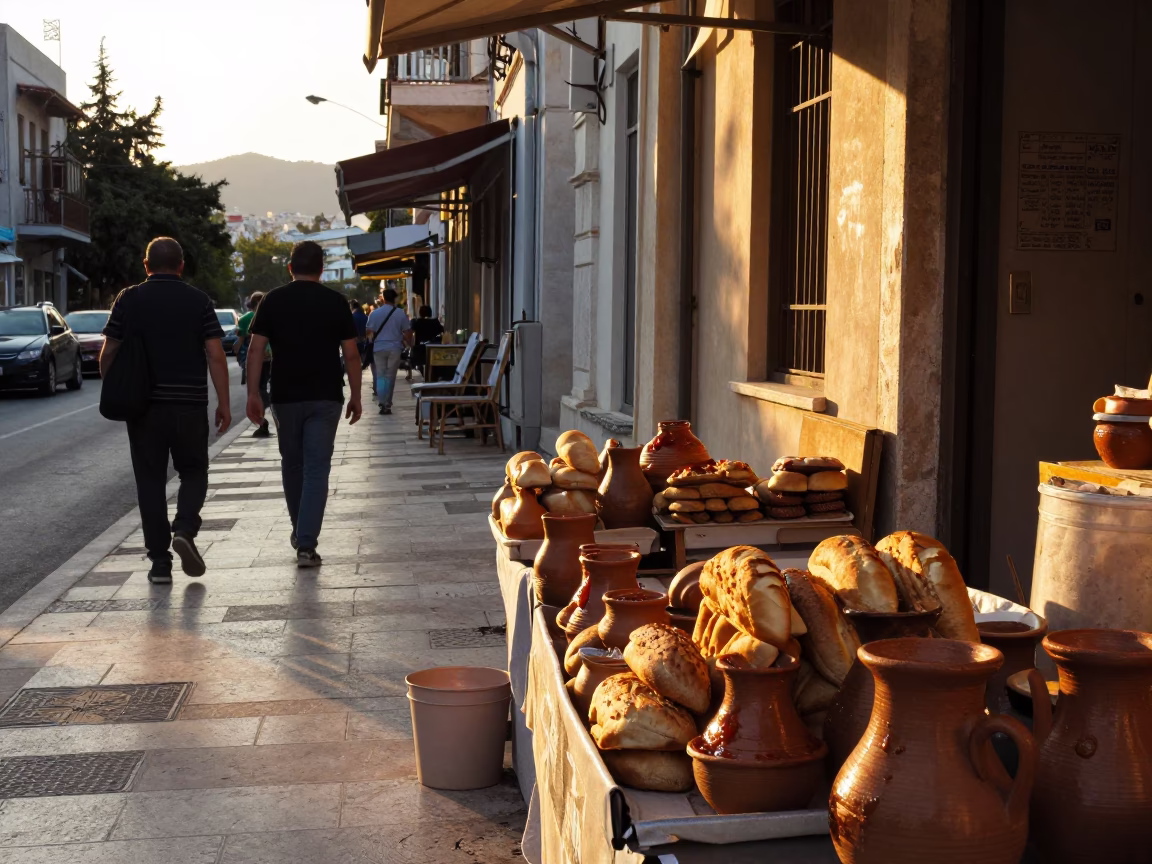 Light in Athens at Golden Hour in in Athens, Greece