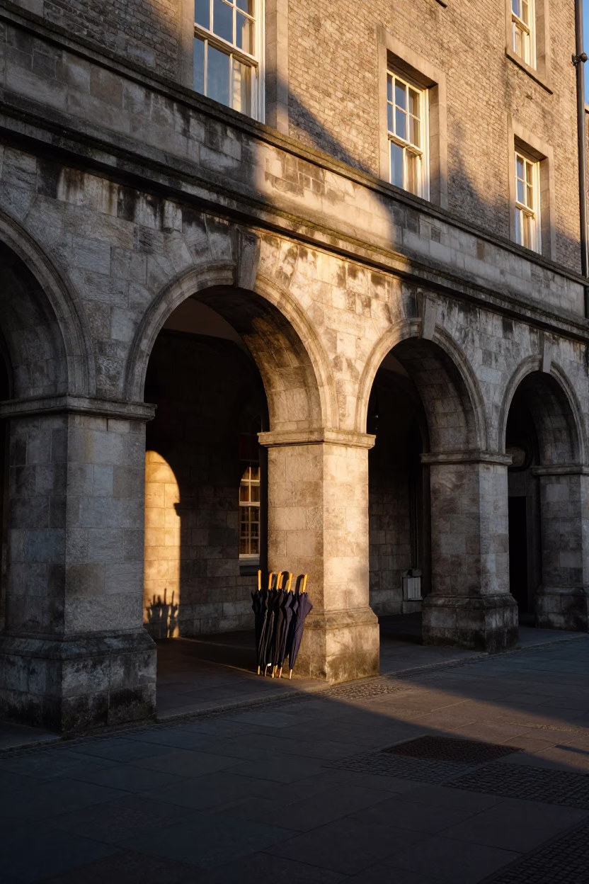 Light in Dublin at Golden Hour in in Dublin, Ireland