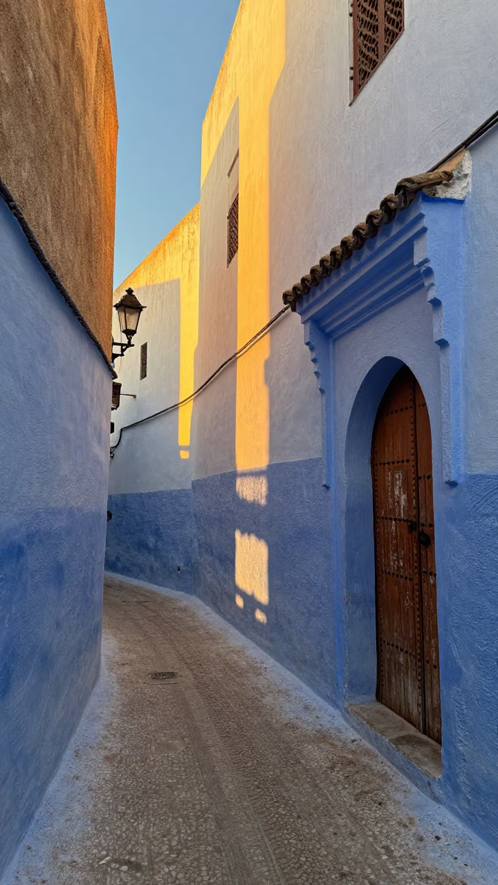 Light in Essaouira at Golden Hour in in Essaouira, Morocco