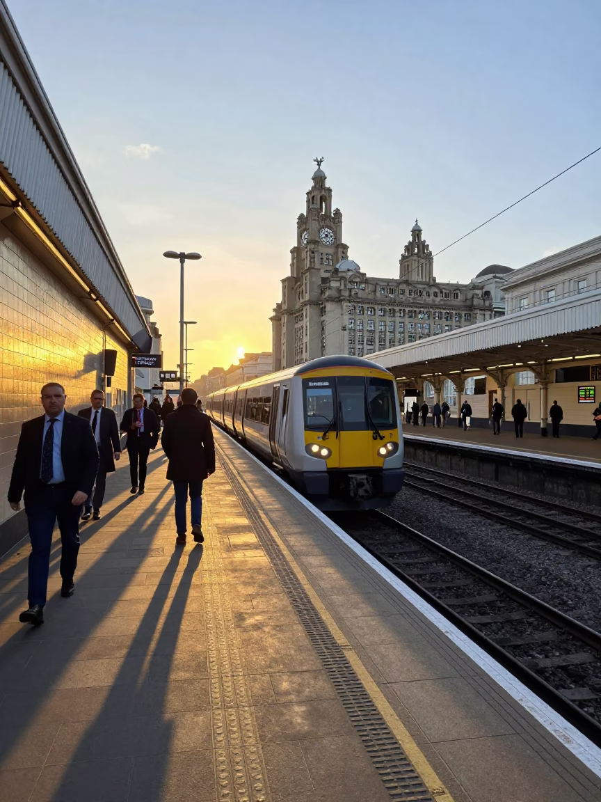 Light in Liverpool at Golden Hour in in Liverpool, United Kingdom