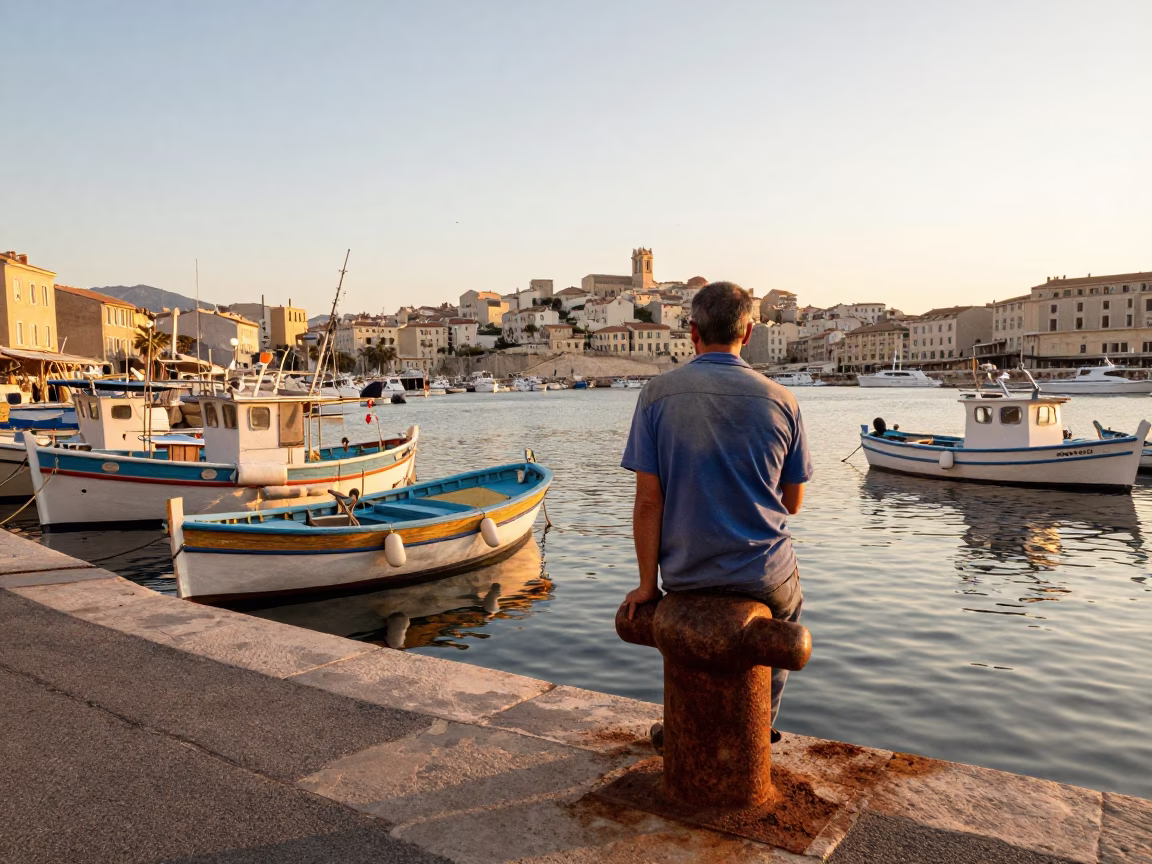 Light in Marseille at Golden Hour in in Marseille, France