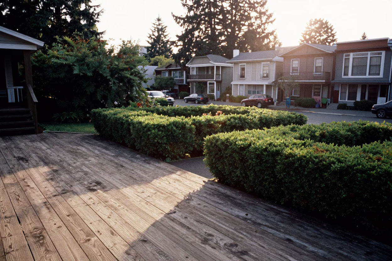 Light Morning at As First Light Reaches The Scene in Portland in in Portland, Oregon, United States