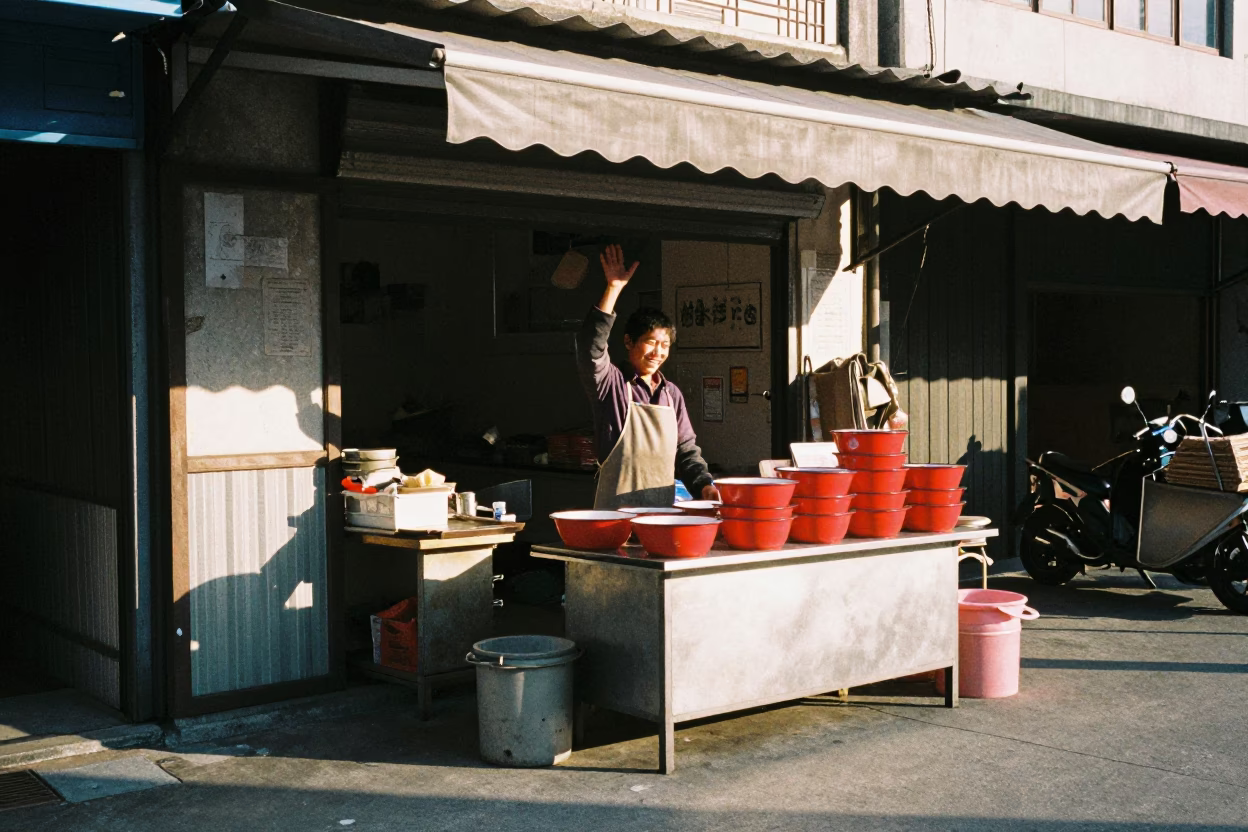 Light Morning in Kaohsiung at As First Light Reaches The Scene in in Kaohsiung, Taiwan