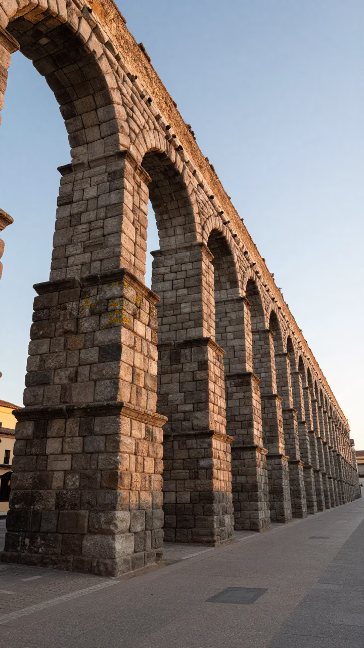 Light Morning in Madrid at As First Light Reaches The Scene in in Madrid, Spain