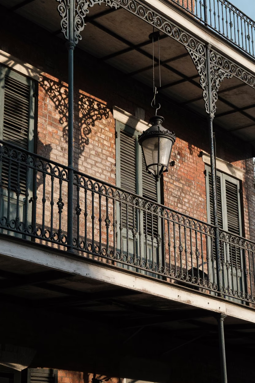 Light Morning in New Orleans at As First Light Reaches The Scene in in New Orleans, Louisiana, United States
