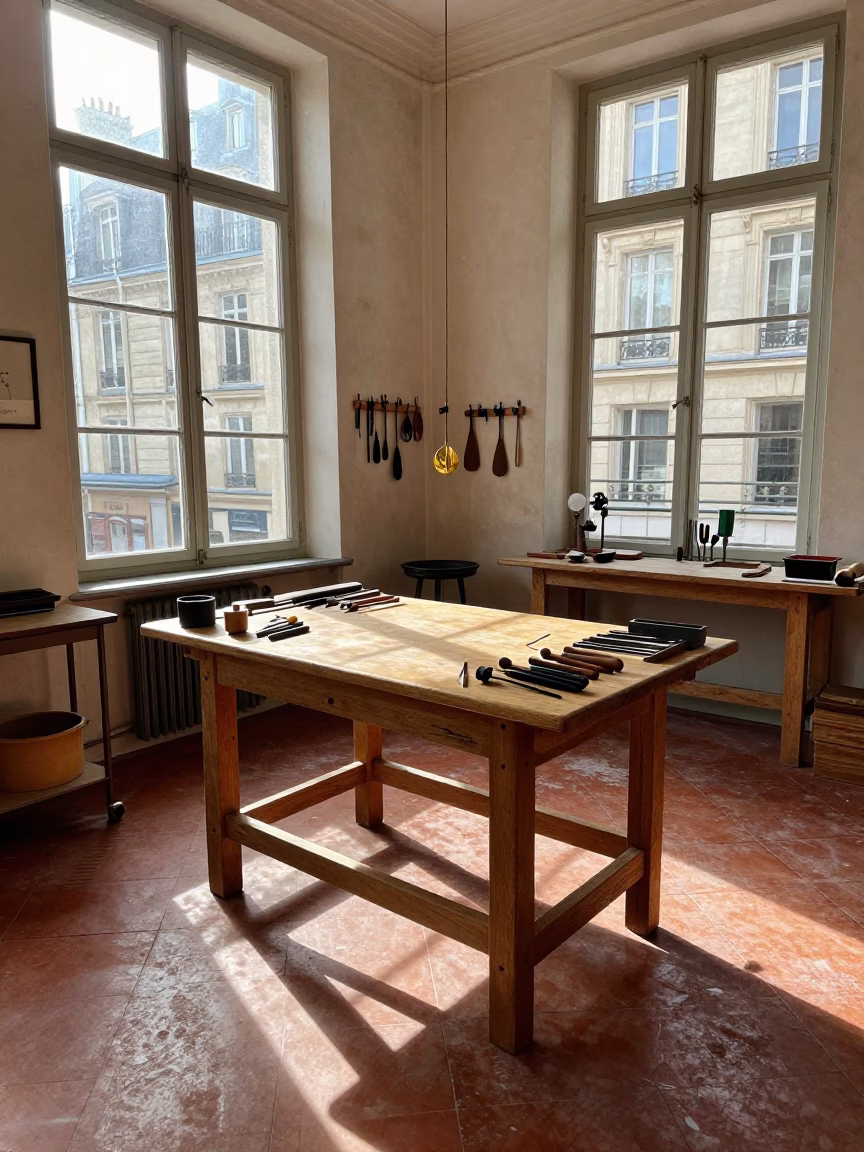 Light Patterns in Paris in in Paris, France