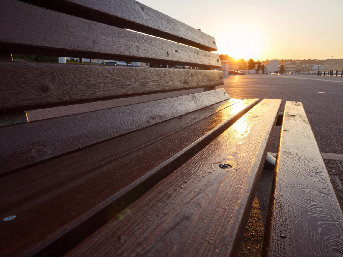 Light Reflecting in Nice at Golden Hour in in Nice, France