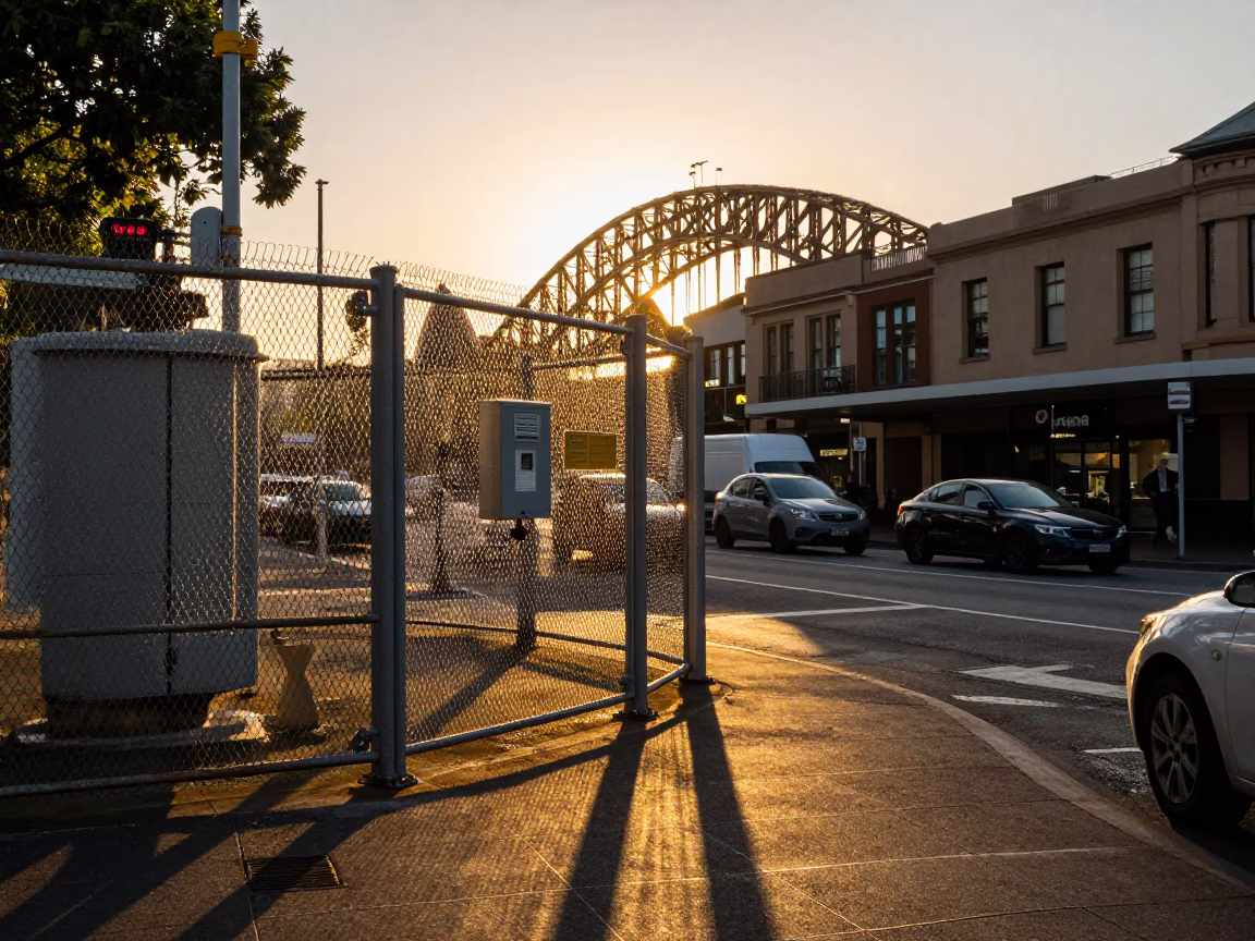 Light Reflecting in Sydney at Honeyed Evening Light in in Sydney, New South Wales, Australia