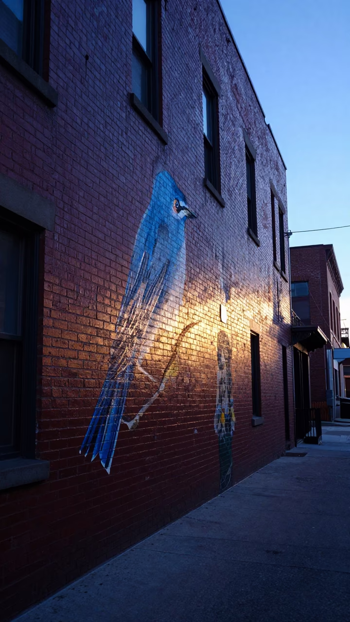Light Reflects at The Still Hours Before Dawn Light in Chicago in in Chicago, Illinois, United States