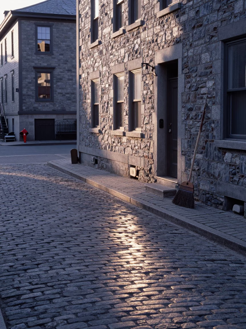 Light Reflects just after sunrise in Halifax in in Halifax, Nova Scotia, Canada