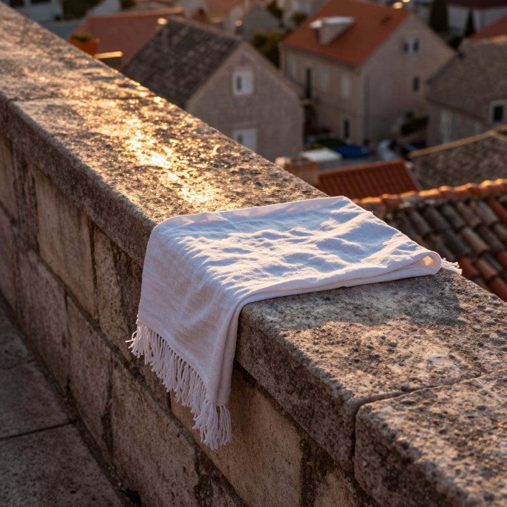 Light Stripes in Dubrovnik at Golden Hour in in Dubrovnik, Croatia