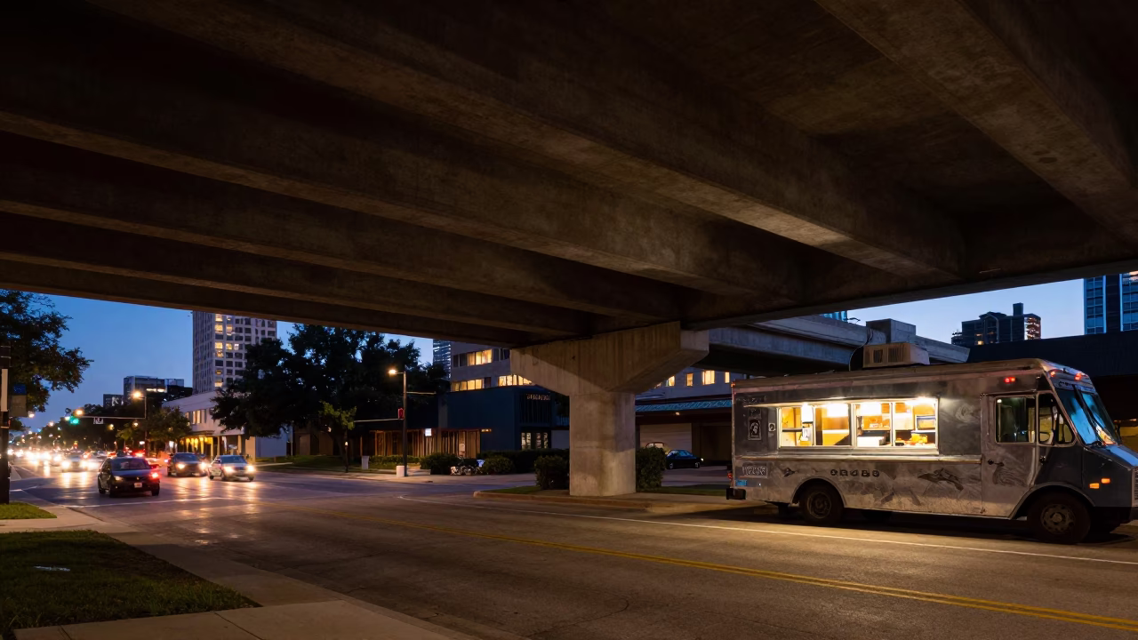 Lights Glow in Austin at As City Lights Begin To Glow in in Austin, Texas, United States