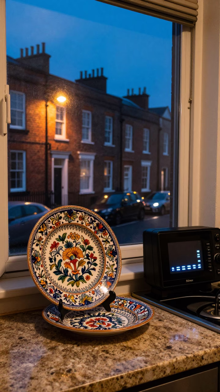 Lights Glow in Liverpool at As City Lights Begin To Glow in in Liverpool, United Kingdom