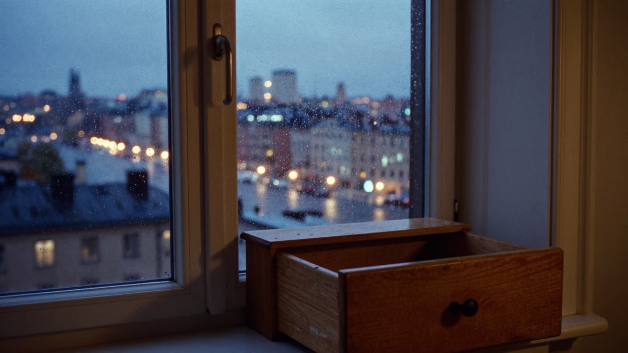 Lights Glow in Stockholm at As City Lights Begin To Glow in in Stockholm, Sweden