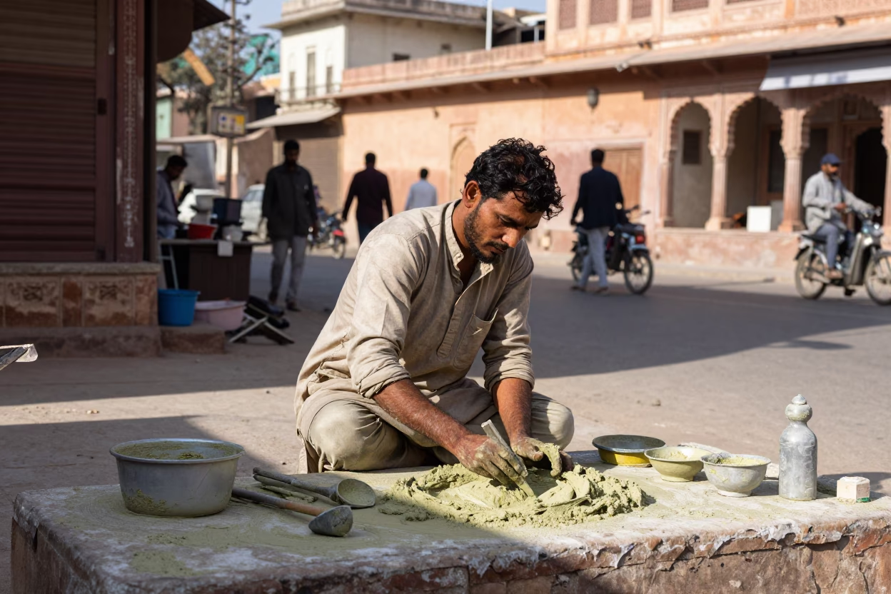 Lime Plaster in Jaipur in in Jaipur, India