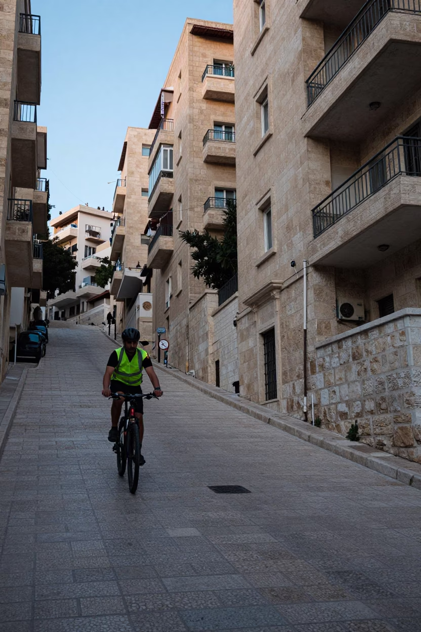 Limestone Street in Beirut in in Beirut, Lebanon