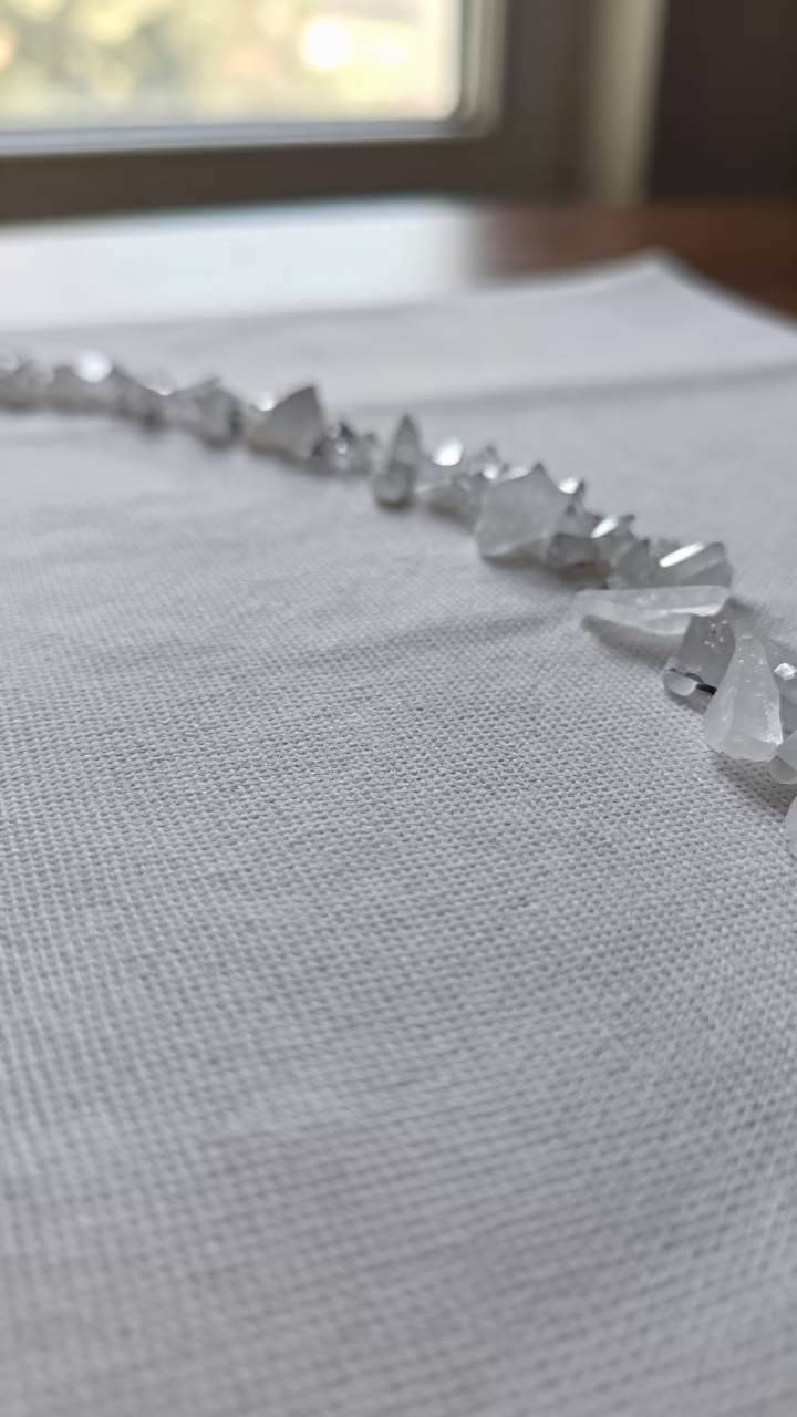 Linen Canvas Weave Magnified Salt Crystals in on salt crystals along a pan rim near Santa Marta