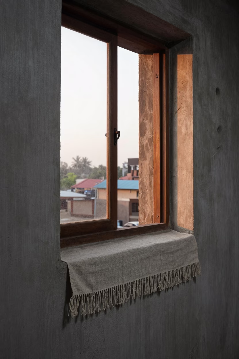 Linen Fringe in Accra at First Light Of Dawn in in Accra, Ghana