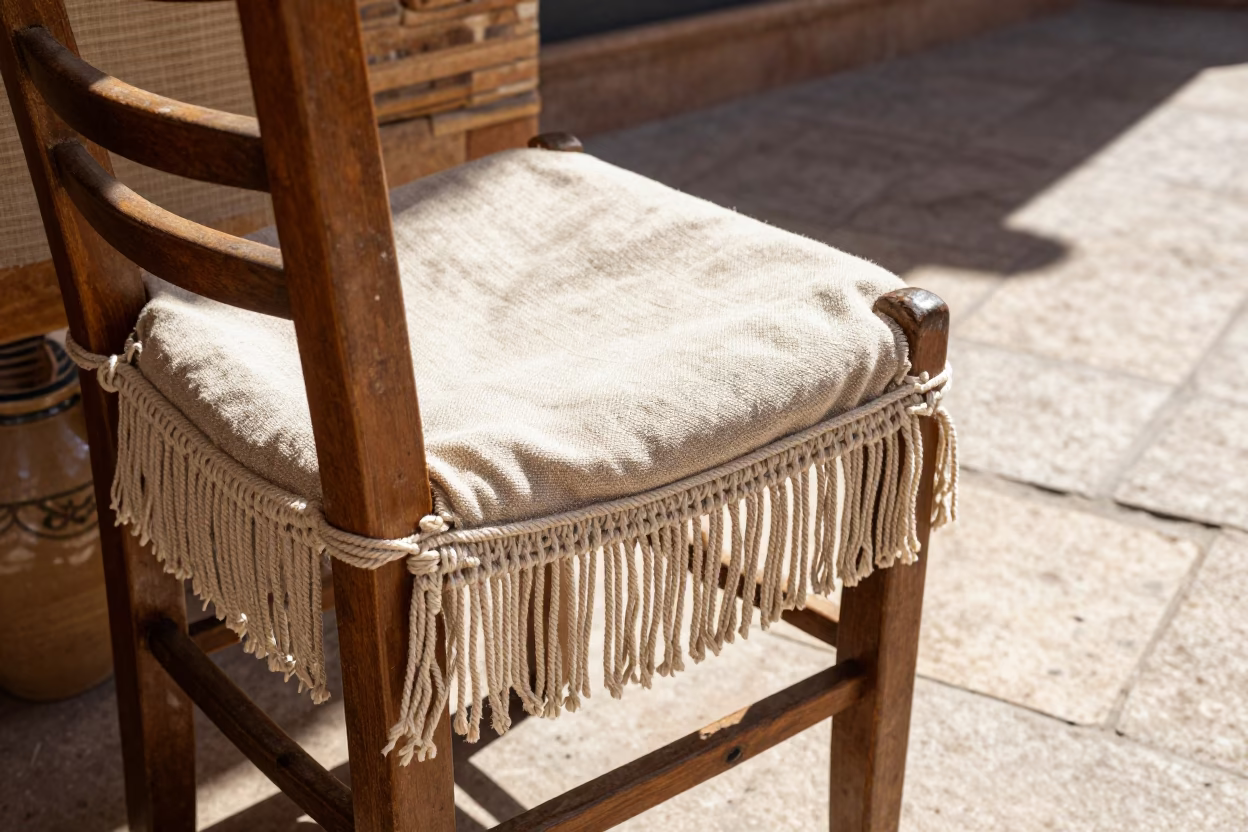 Linen Fringe in Seville at Midday Light in in Seville, Spain
