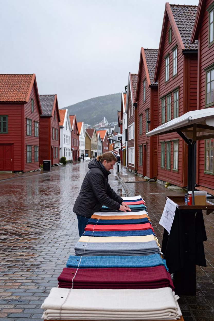 Linen Runners in Bergen in in Bergen, Norway
