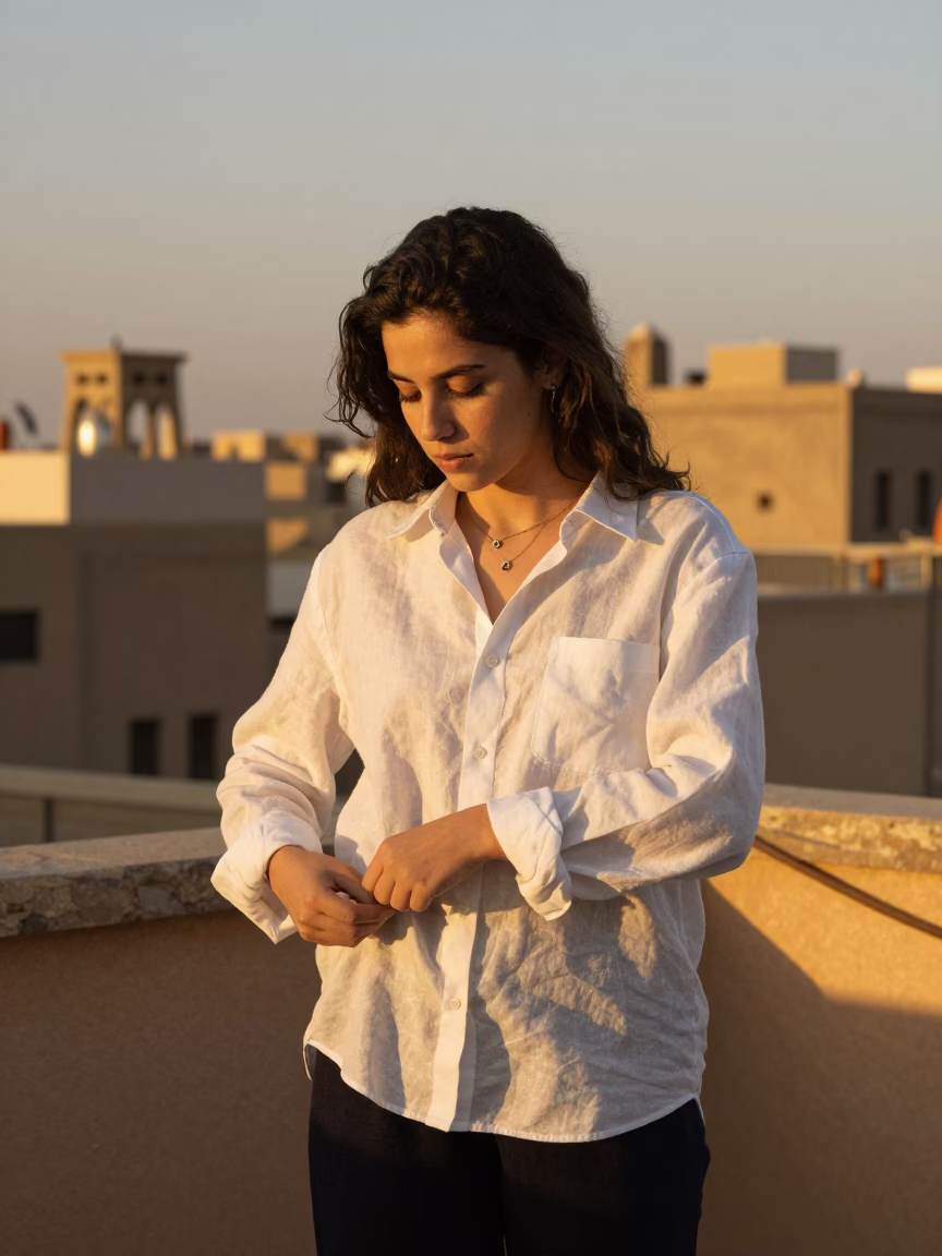 Linen Shirt in Cairo in in Cairo, Egypt