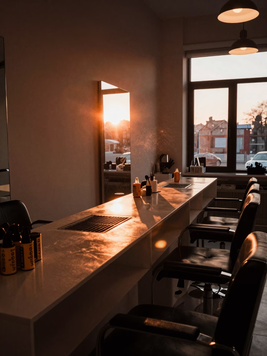 Lint Tray Before Services in Beijing Nail Studio in inside a nail studio near 798 Art District, Beijing