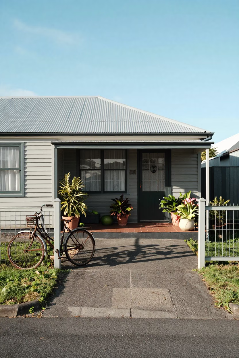 Lived-in Porch in Christchurch in in Christchurch, New Zealand