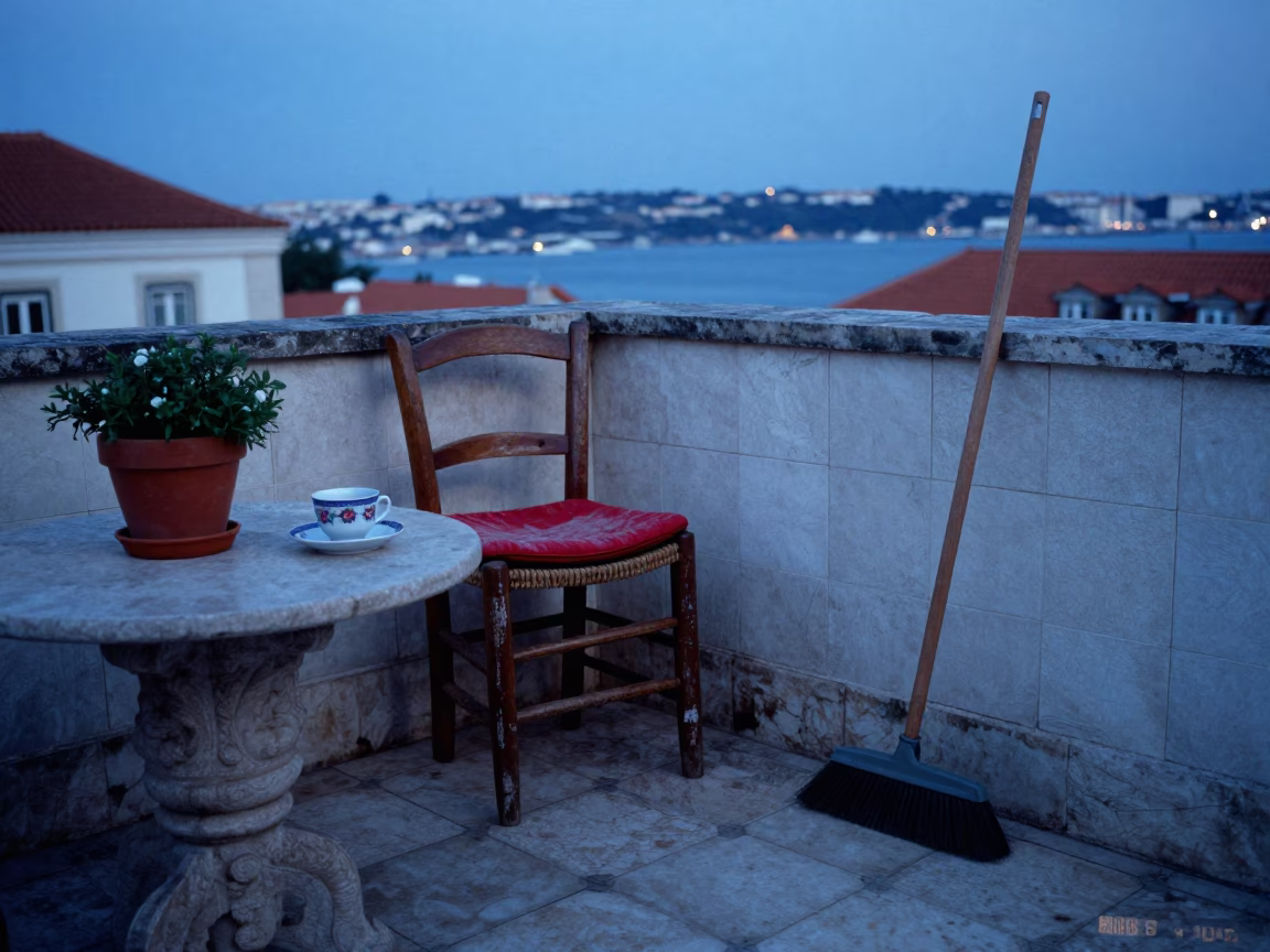 Lived-in Terrace in Lisbon in in Lisbon, Portugal