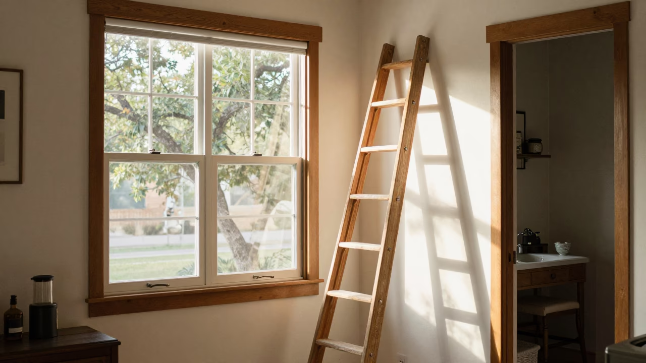 Lived- Interior in Austin at The Early Afternoon Light in in Austin, Texas, United States