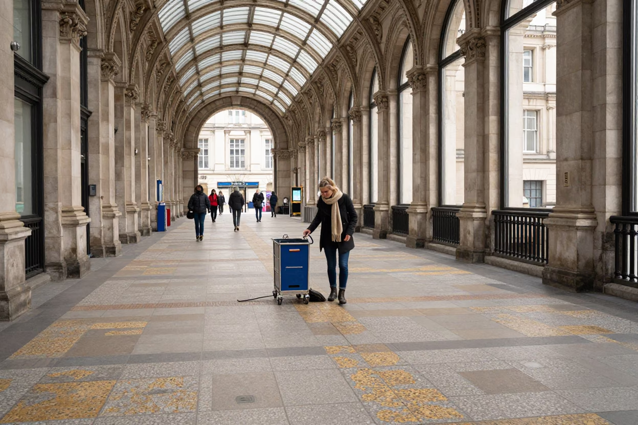 Liverpool Commuter at Late Morning Light in in Liverpool, United Kingdom