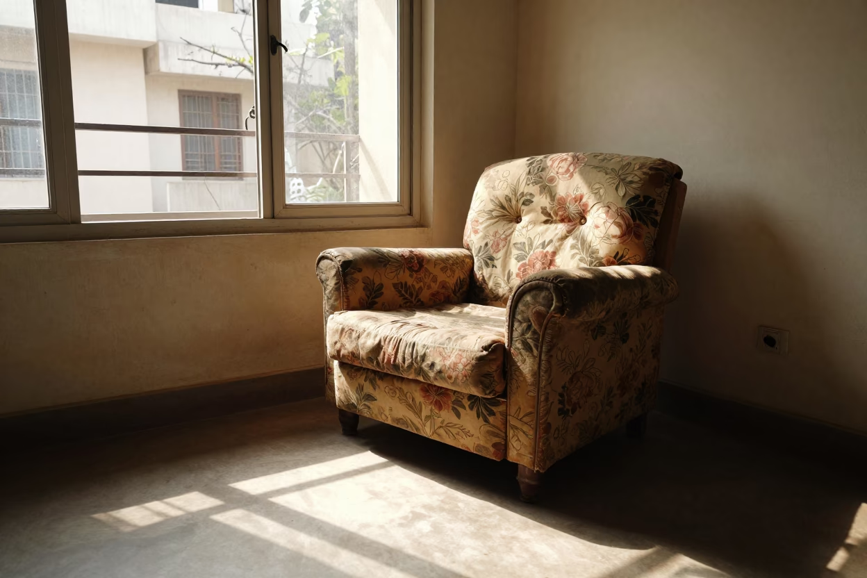 Living Room in Mumbai at Late Afternoon Light in in Mumbai, India
