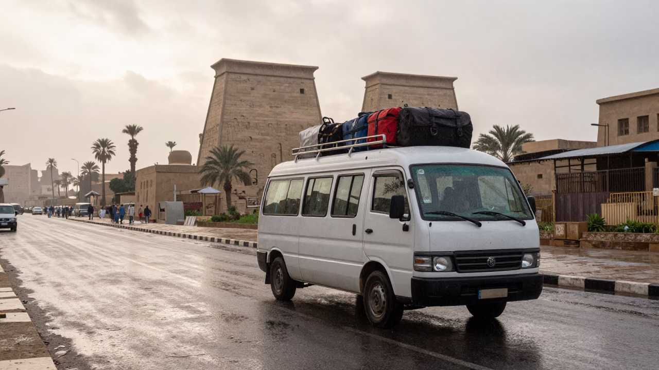 Loading Luggage in Luxor in in Luxor, Egypt
