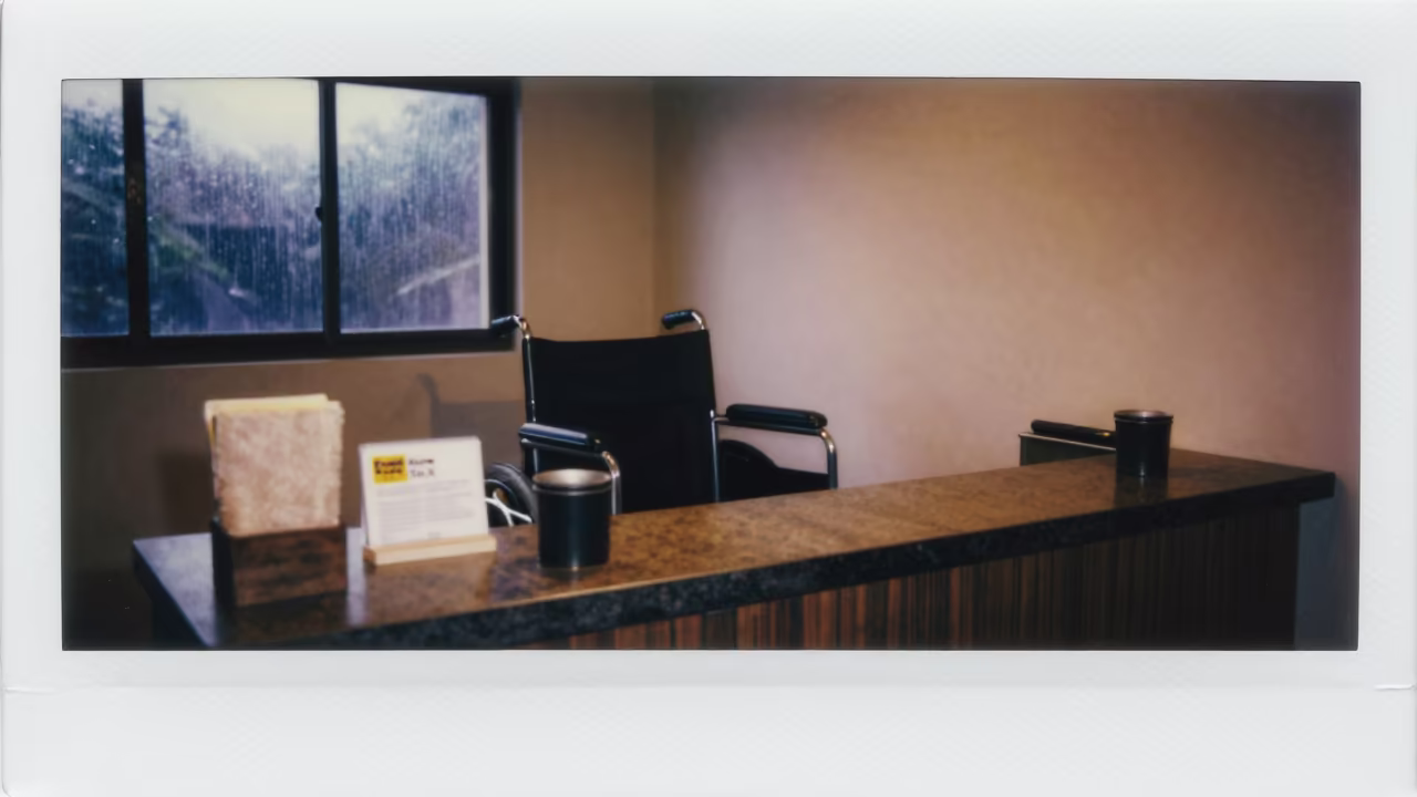 Lobby Wheelchair Cup Under Spa Window Light in inside a spa reception in Erode
