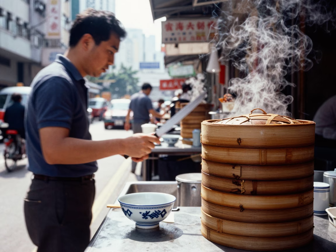 Local Life in Hong Kong at Midday Light in in Hong Kong, Hong Kong
