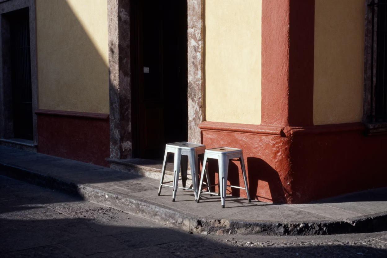 Local Life in Merida at The Early Afternoon Light in in Merida, Mexico