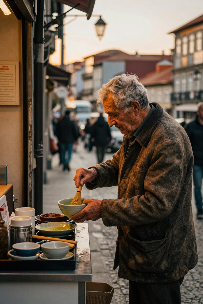 Local Life in Porto at Golden Hour in in Porto, Portugal