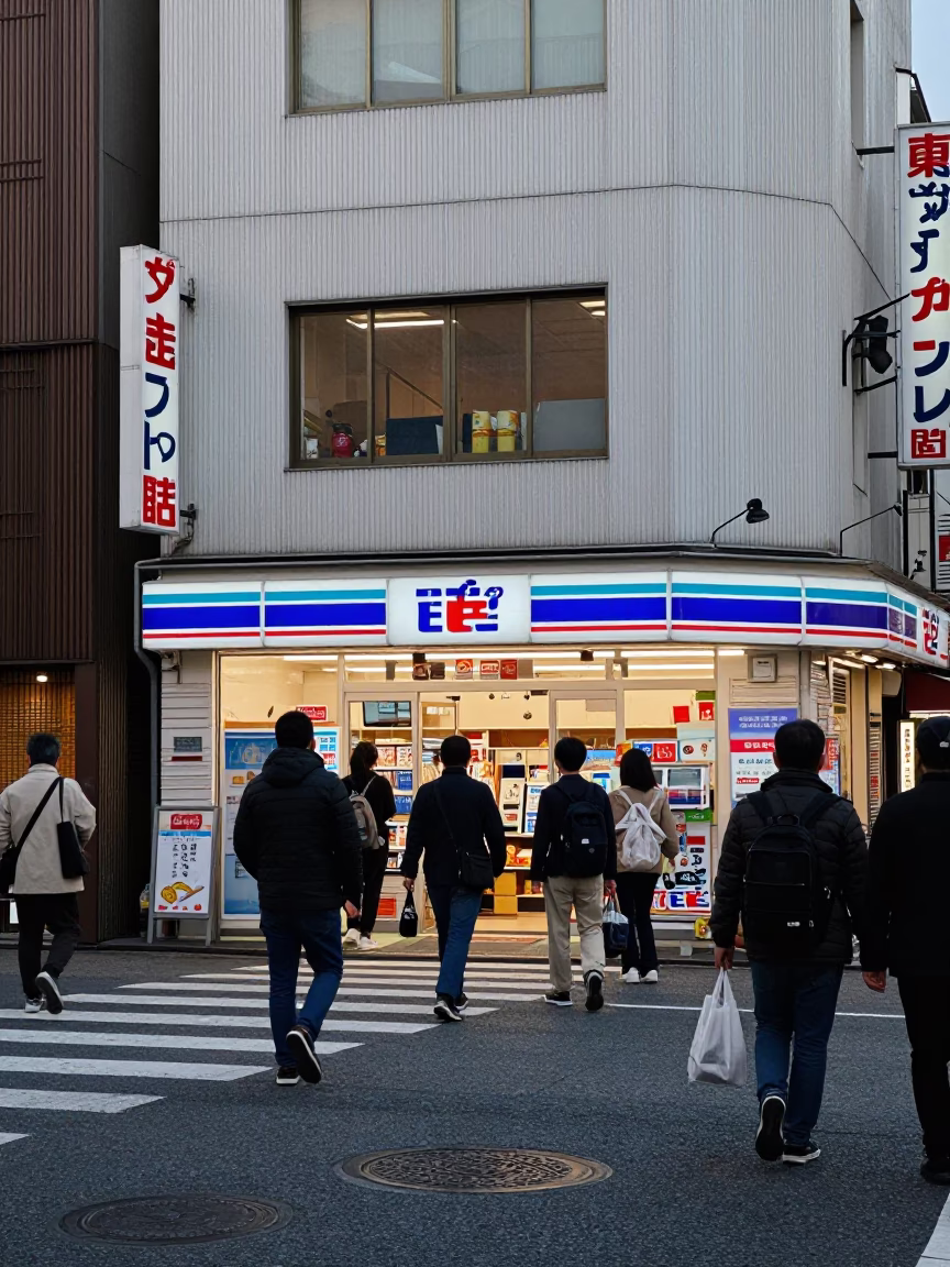 Local Shops in Osaka at Early Morning Light in in Osaka, Japan