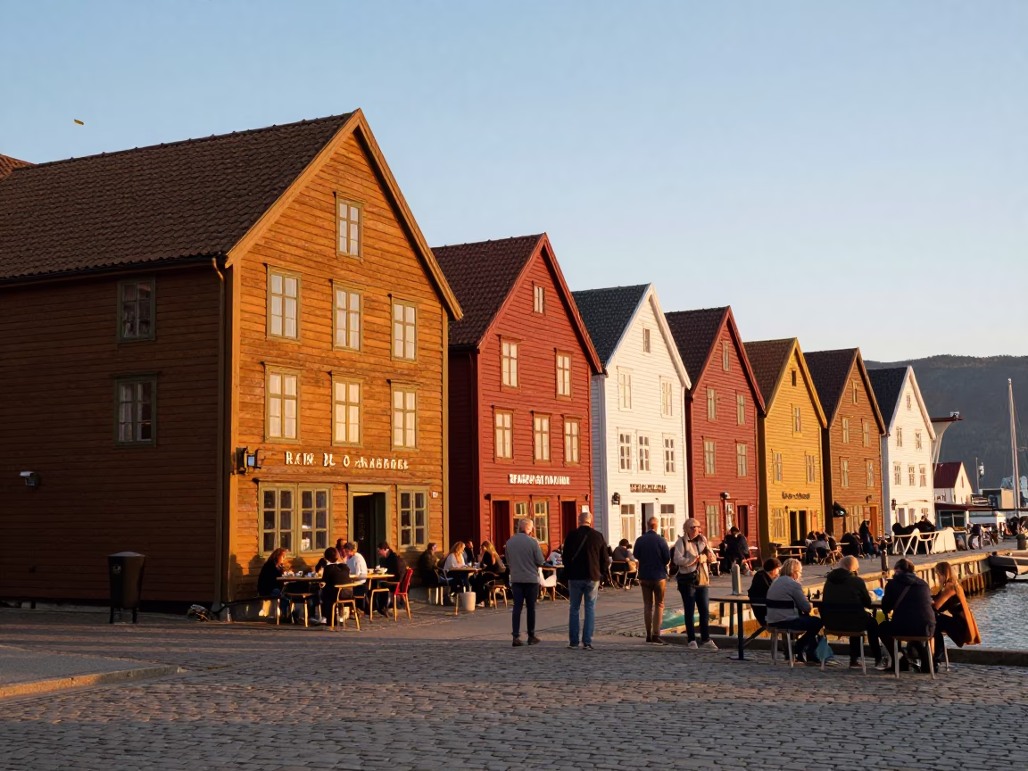 Locals Dining in Bergen in in Bergen, Norway