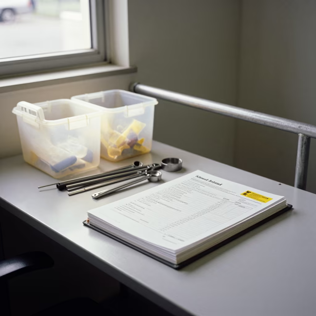 Logistics Binder Audit Dispatch Office Redfern Sydney in inside a dispatch office above the dock in Redfern, Sydney