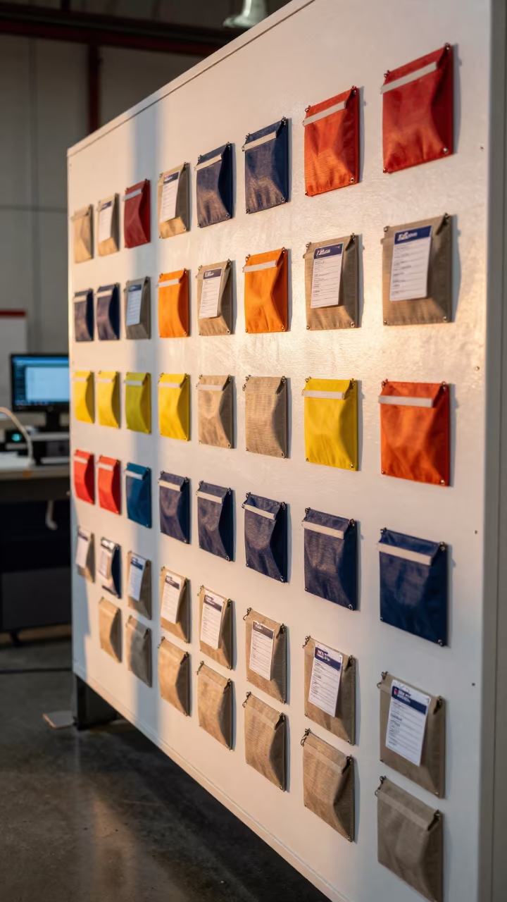 Logistics Route Wall with Dispatch Magnets in inside a chilled distribution bay in Lakota