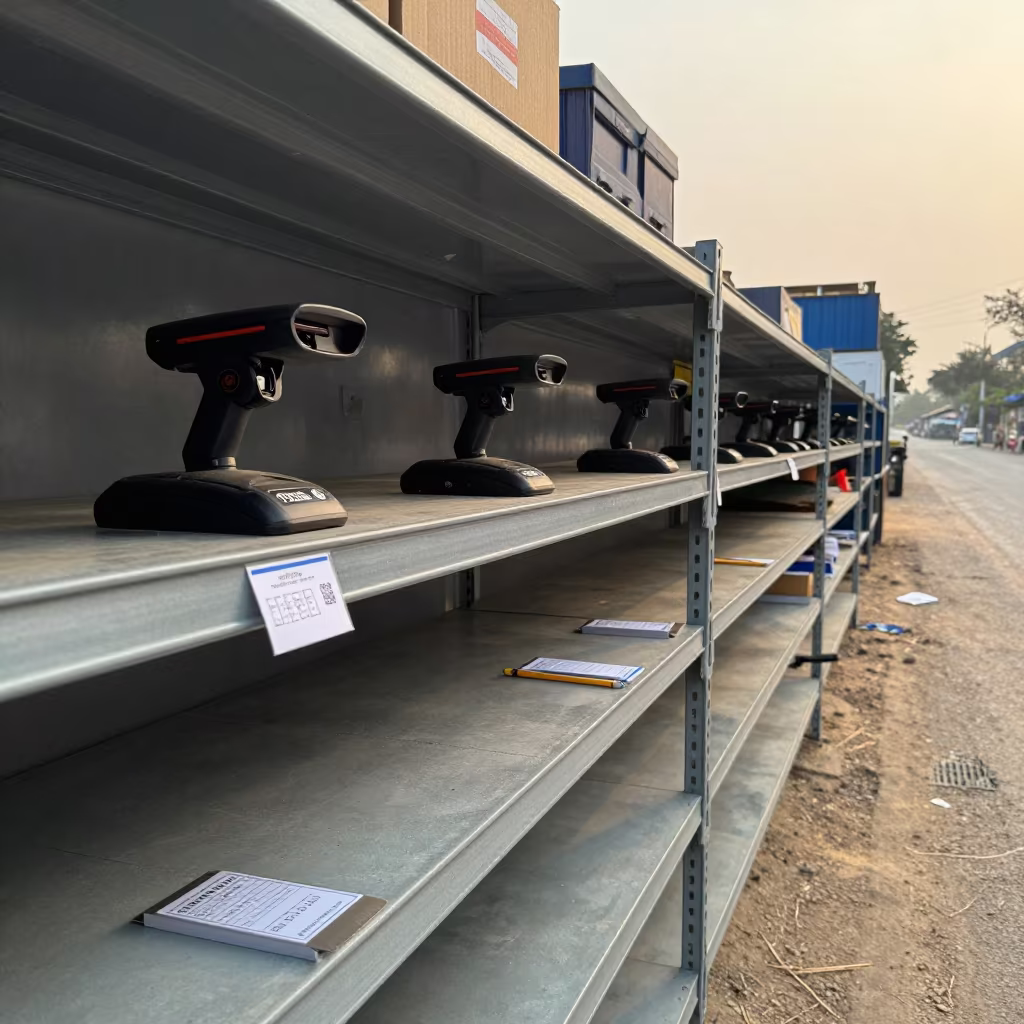 Logistics Shelf Reorder Prep Bangalore Cross-Dock in inside a cross-dock lane near Bangalore