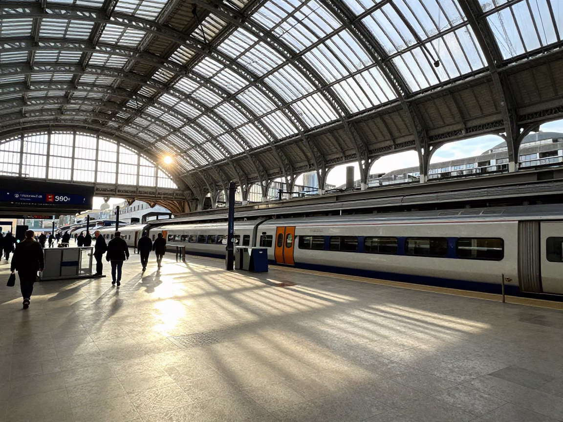 London Arched Roof at The Late Morning Light in in London, United Kingdom