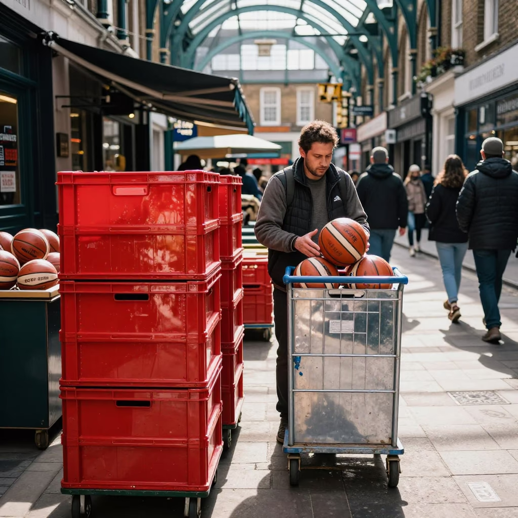 London Vendor at Afternoon Light in in London, United Kingdom