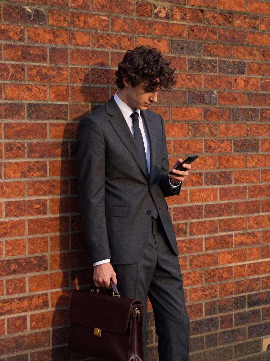 Londoner in London at Evening Light in in London, United Kingdom