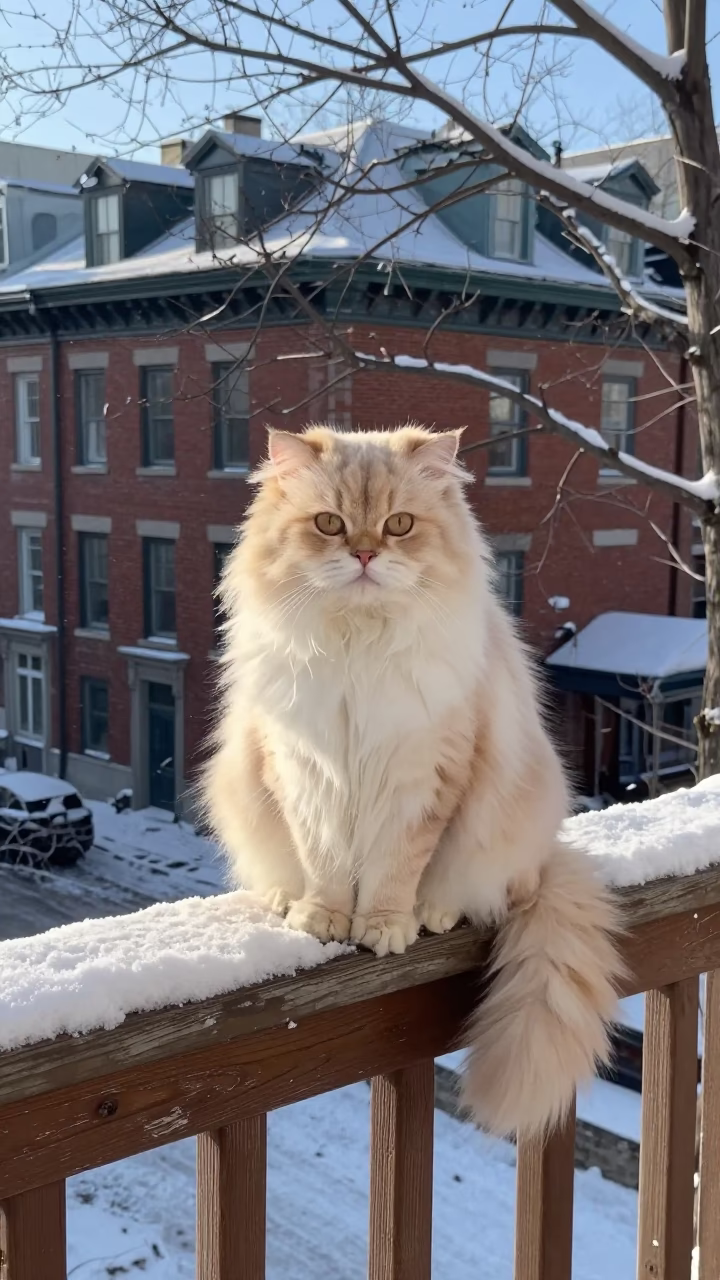 Longhair Cat in Montreal in in Montreal, Canada