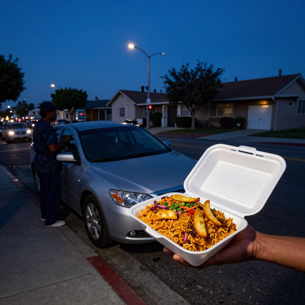 Los Angeles Jollof Rice And Fried Plantain in in Los Angeles, California, United States