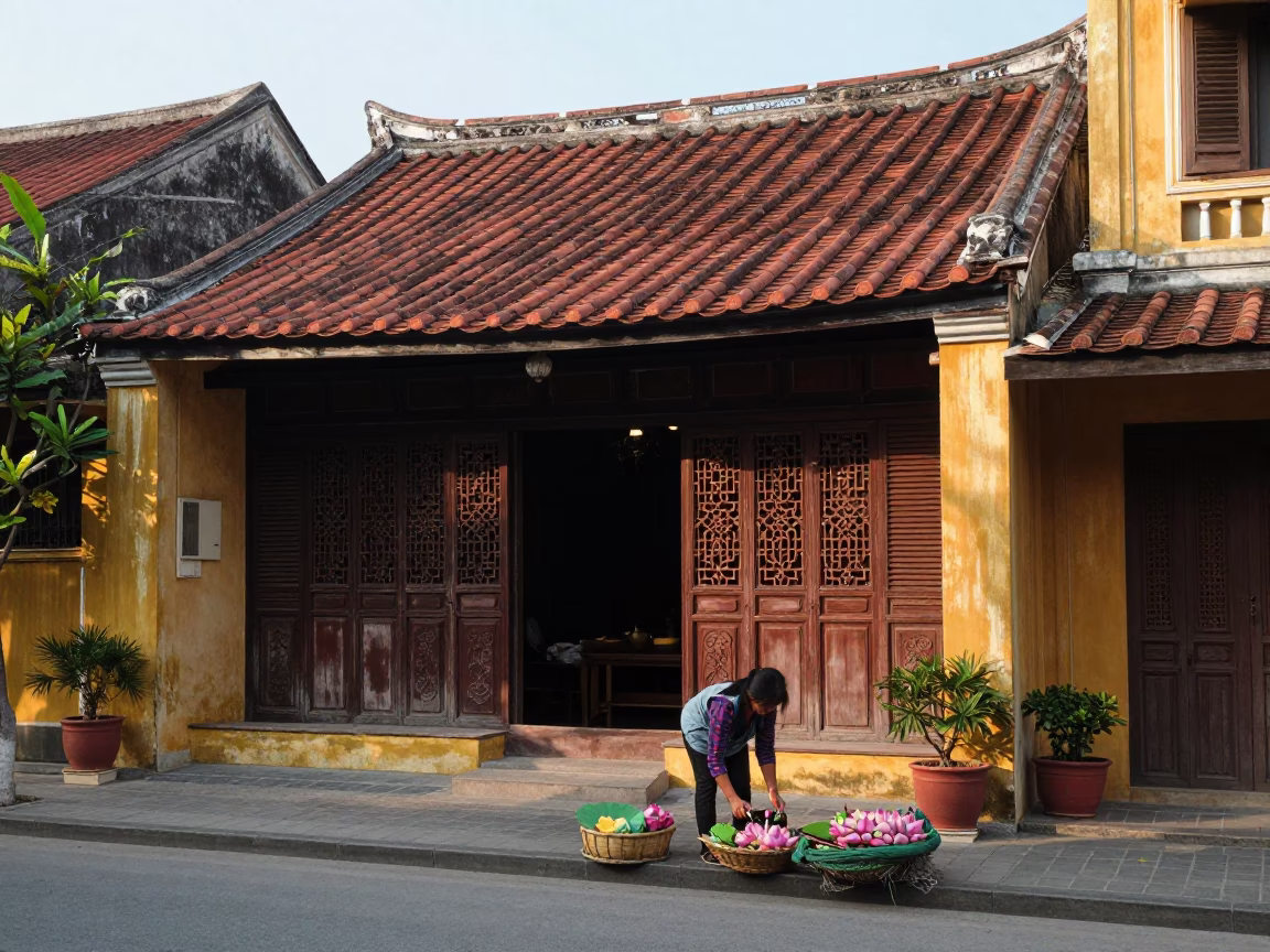 Lotus Flowers in Hoi An in in Hoi An, Vietnam