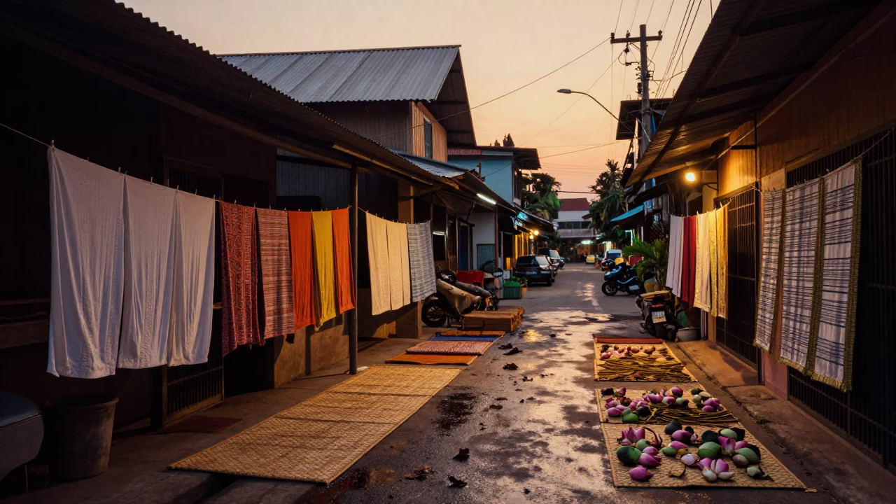 Lotus Flowers in Phnom Penh in in Phnom Penh, Cambodia