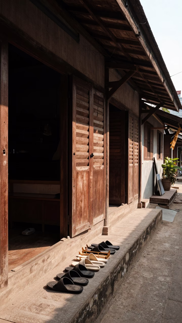 Luang Prabang Dish Rack in in Luang Prabang, Laos